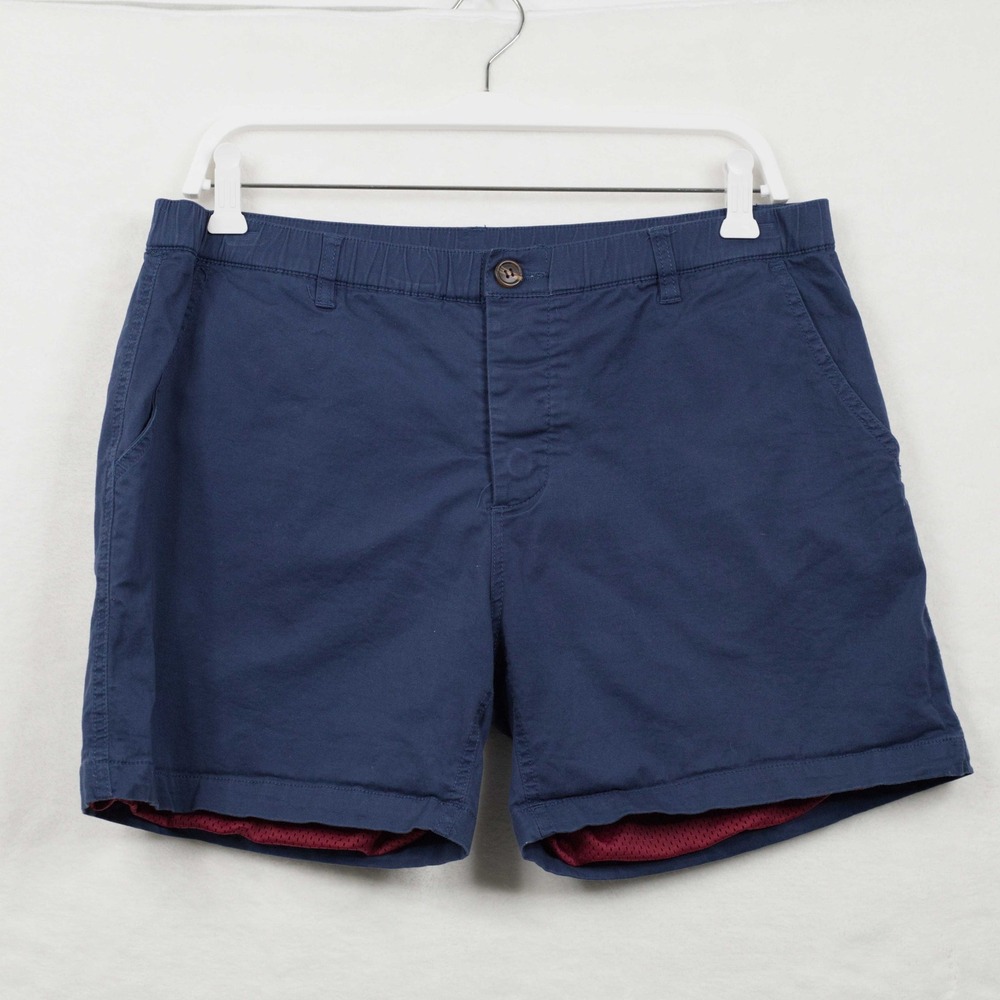 WOOF Mesh Lined Commando 5" Inseam Freeball Chino Shorts Navy Blue Sz XL